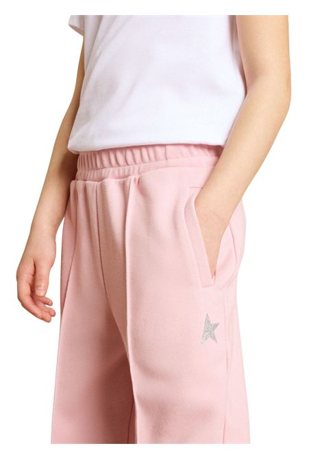 Pink cotton trousers for girls Golden Goose | GKP01280/CEROSA