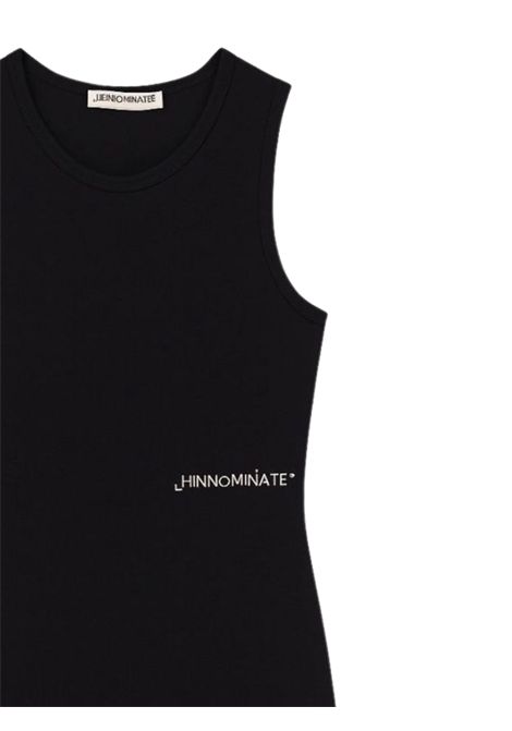 Abito bambina nero in cotone HINNOMINATE | 00176/DEBNERO