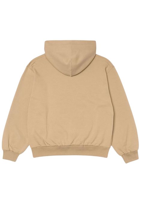 Felpa bambina sabbia in cotone HINNOMINATE | 3645F00167/MOSABBIA