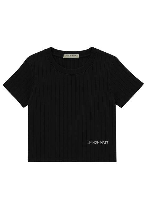 T-shirt bambina nera in cotone HINNOMINATE | MY00196/DEBNERO