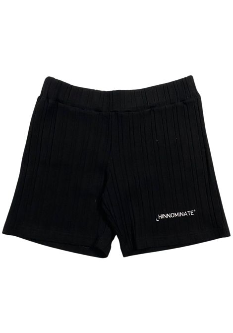 Shorts bambina nero in cotone HINNOMINATE | S00197/DEBNERO
