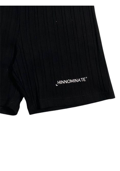 Shorts bambina nero in cotone HINNOMINATE | S00197/DEBNERO