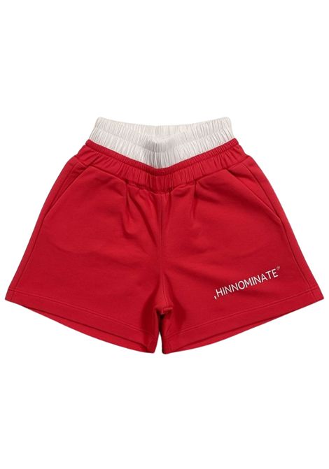 Shorts bambina corallo in cotone HINNOMINATE | SF00190/DEBCORALLO