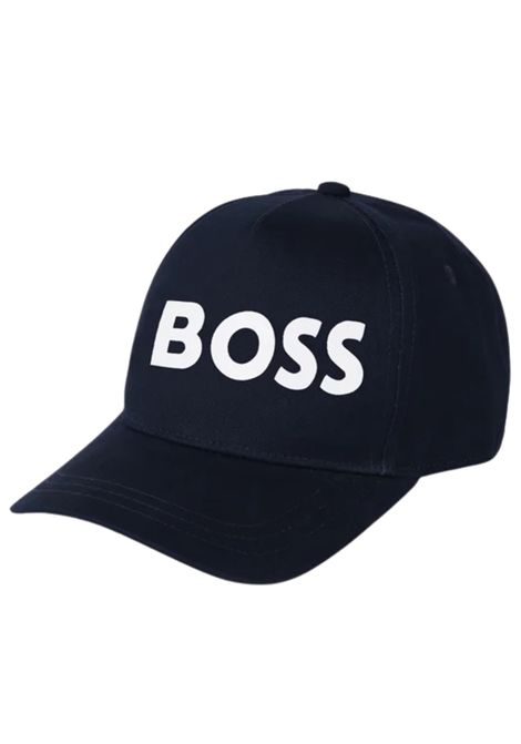 Cappello bambino nero in cotone Hugo Boss | J50943/MANERO