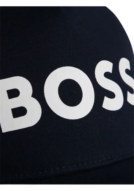 Cappello bambino nero in cotone Hugo Boss | J50943/MANERO