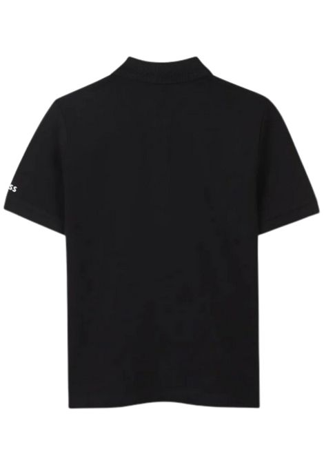 Polo bambino nera in cotone Hugo Boss | J52013/MANERO