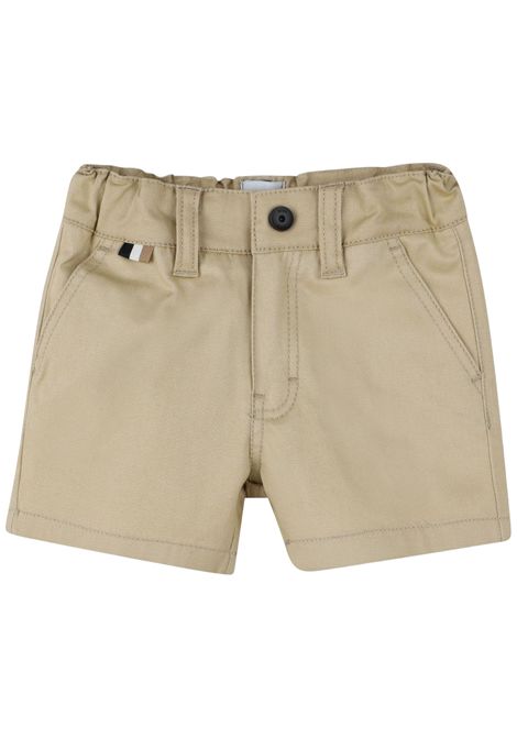 Bermuda neonato beige in cotone Hugo Boss | J52080/MABEIGE