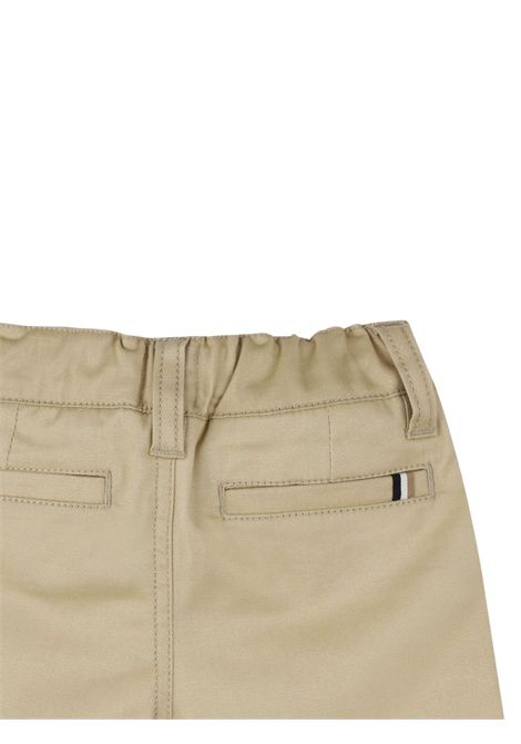 Bermuda neonato beige in cotone Hugo Boss | J52080/MABEIGE