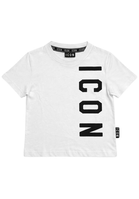 White cotton T-shirt for girls ICON | IGKS00148/MOBIANCO