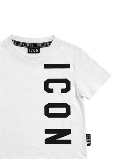 White cotton T-shirt for girls ICON | IGKS00148/MOBIANCO
