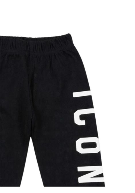Black cotton trousers for girls ICON | IGSH00149/MONERO