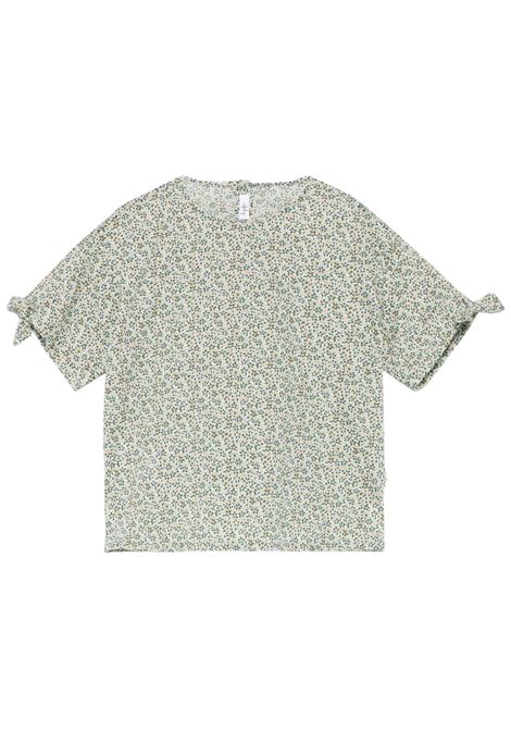 Blusa bambina verde in cotone IL GUFO | CC106C4139/MAVERDE