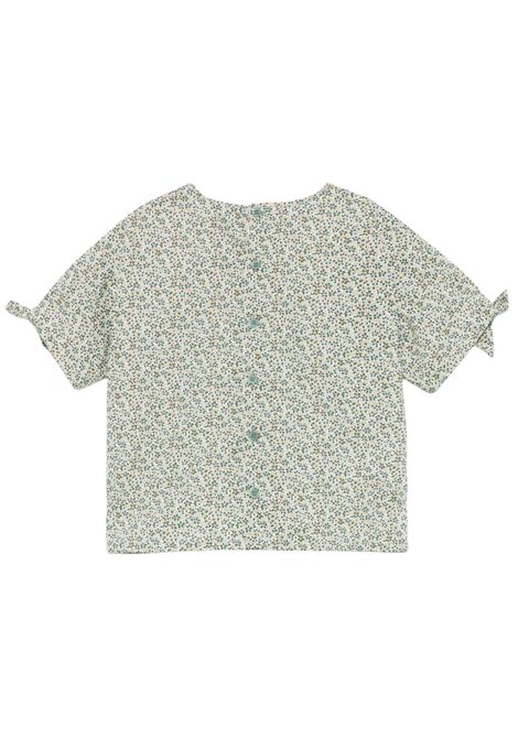 Blusa bambina verde in cotone IL GUFO | CC106C4139/MAVERDE
