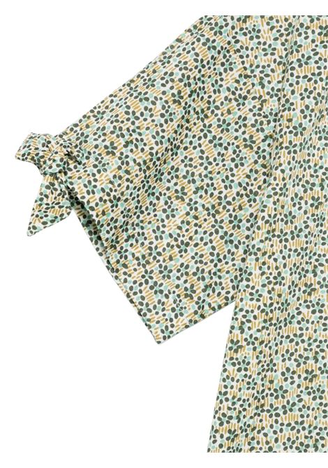 Blusa bambina verde in cotone IL GUFO | CC106C4139/MAVERDE