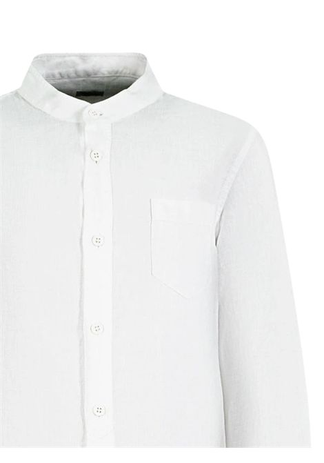 Camicia bambino bianca in lino IL GUFO | CL016L6006/CEBIANCO