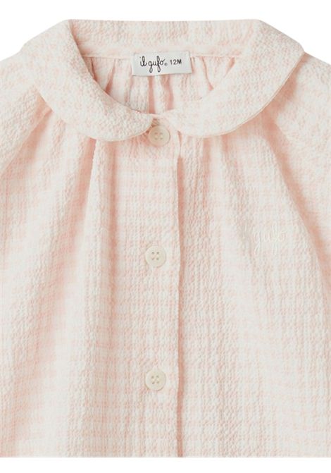 Completo neonata rosa in cotone IL GUFO | DP529C3160/MAROSA