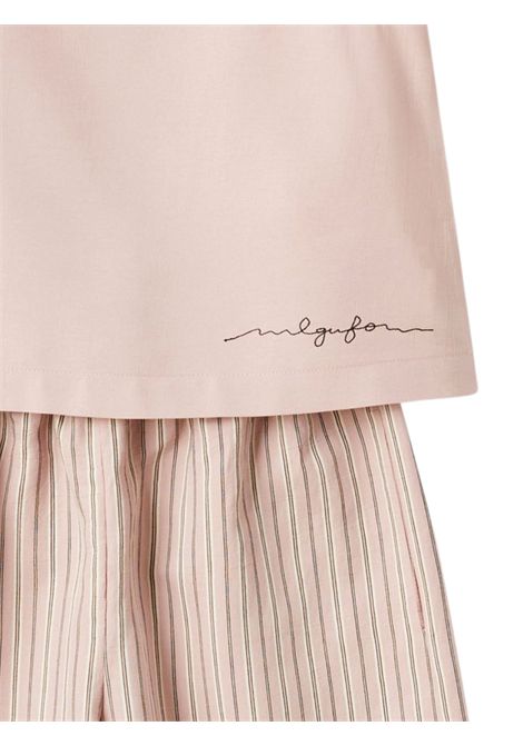 Completo bambina rosa in viscosa IL GUFO | DP530R1000/MAROSA