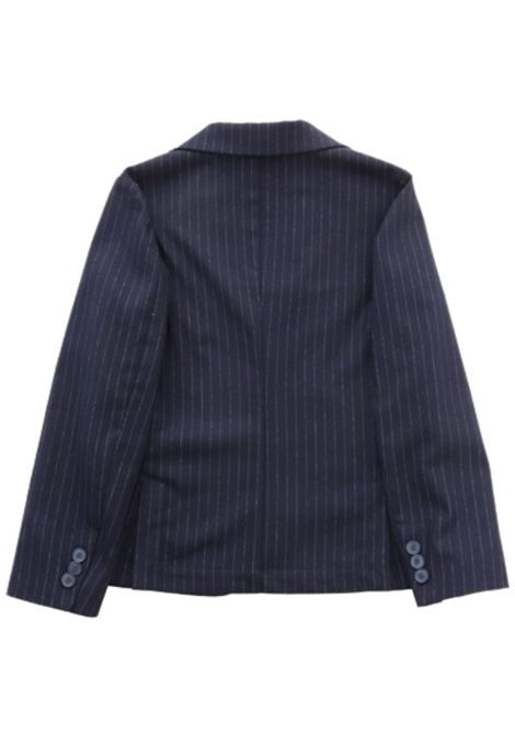 Giacca bambino blu a righe IL GUFO | GB099W1008/CEBLU