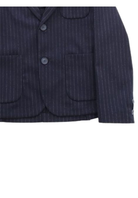 Giacca bambino blu a righe IL GUFO | GB099W1008/CEBLU
