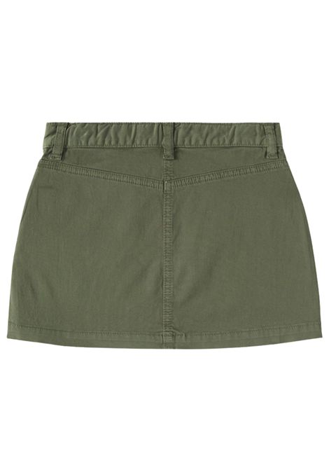 Gonna bambina verde in cotone IL GUFO | GN231C6074/MAVERDE