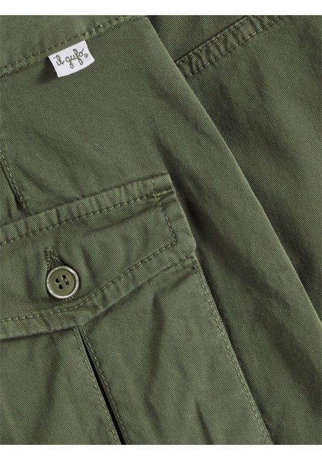 Gonna bambina verde in cotone IL GUFO | GN231C6074/MAVERDE