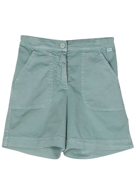 Bermuda bambino verde in cotone IL GUFO | PB088C6034/MOVERDE