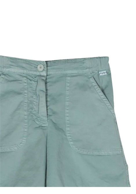 Bermuda bambino verde in cotone IL GUFO | PB088C6034/MOVERDE