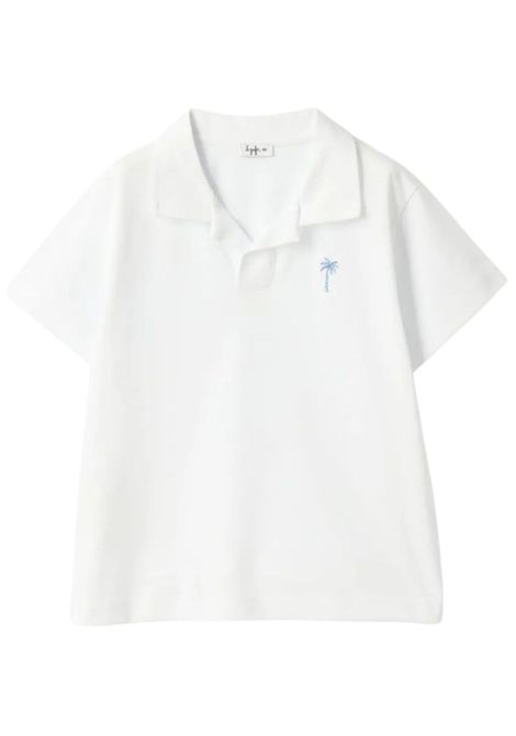 Polo bambino bianca in cotone IL GUFO | PC097MF001/MABIANCO