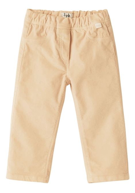 Pantalone neonato beige in cotone IL GUFO | PL079V6006/CEBEIGE