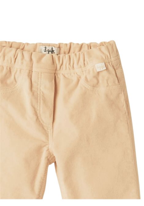Pantalone neonato beige in cotone IL GUFO | PL079V6006/CEBEIGE