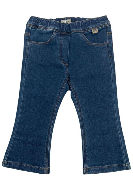 Jeans neonata blu in cotone IL GUFO | PL375J0039/CEDENIM