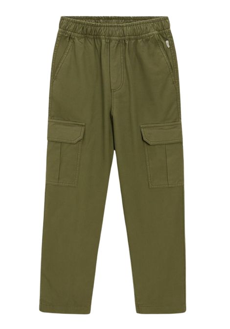 Green cotton trousers for children IL GUFO | PL444C6035/CEVERDE