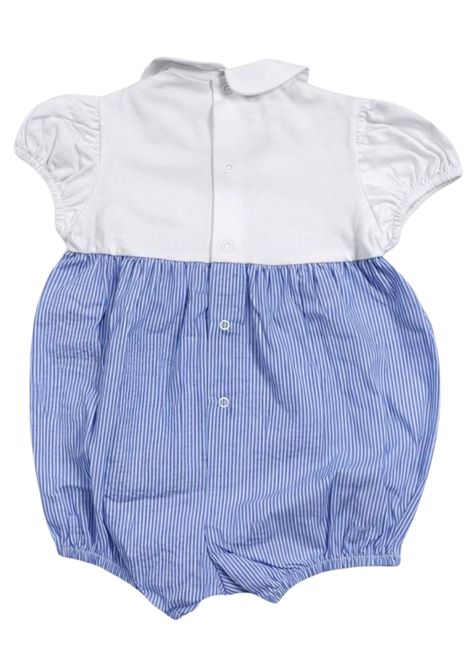 Pagliaccetto neonata in cotone IL GUFO | TO270C1080/MABIANCO/AZZURRO