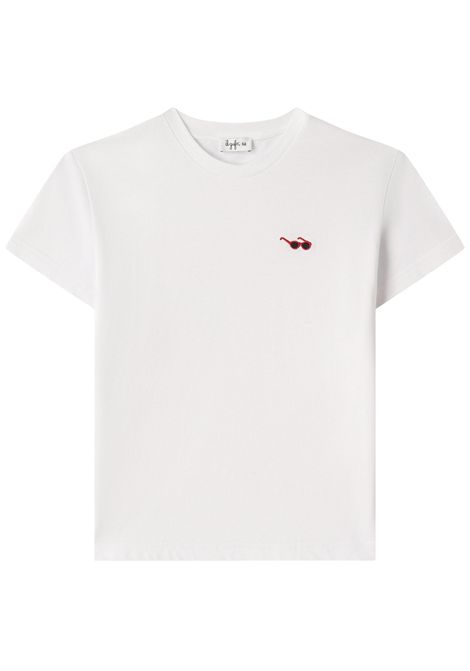 T-shirt bambino bianca in cotone IL GUFO | TS478MF001/MABIANCO