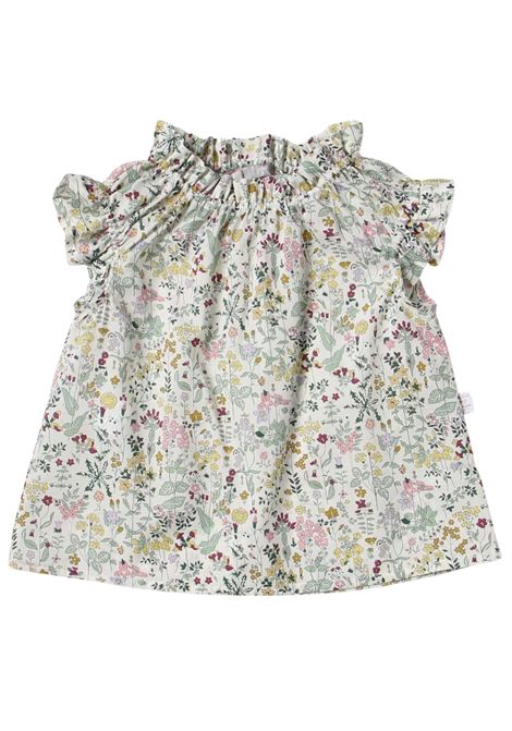 Multicolored cotton blouse for girls IL GUFO | TT0777C4096/MOMULTICOLOR