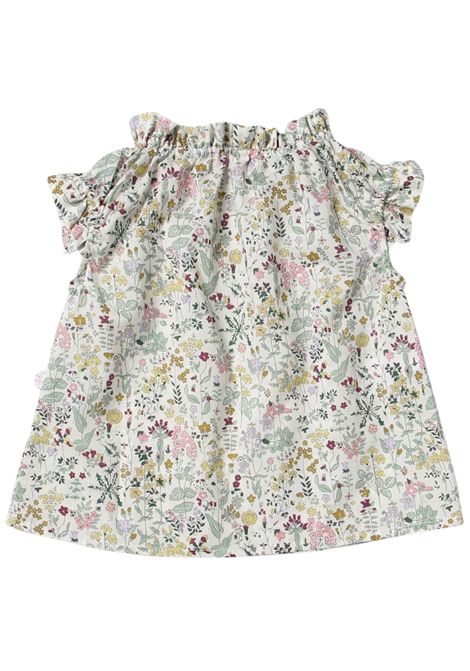 Multicolored cotton blouse for girls IL GUFO | TT0777C4096/MOMULTICOLOR