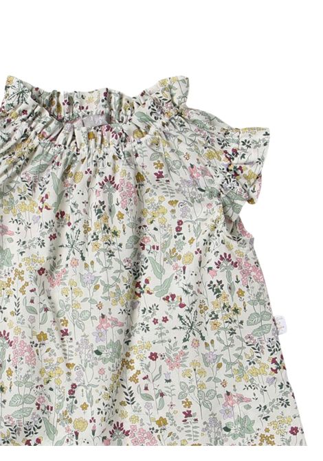 Multicolored cotton blouse for girls IL GUFO | TT0777C4096/MOMULTICOLOR