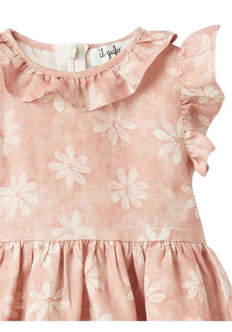 Pink linen baby dress IL GUFO | VM677L/MAROSA