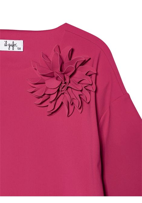 Abito bambina fucsia IL GUFO | VM783N/MAFUCSIA