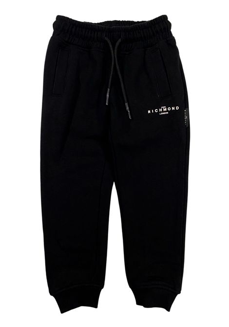 Pantalone bambino nero in cotone JOHN RICHMOND | RBP25006PA/MANERO
