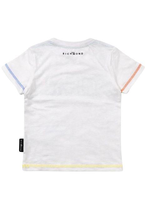 White cotton T-shirt for children JOHN RICHMOND | RBP25157TS/MABIANCO