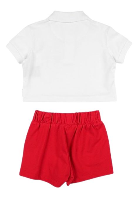 Completo bambina bianco/rosso in cotone JOHN RICHMOND | RGP25078CJ/ANBIANCO/ROSSO