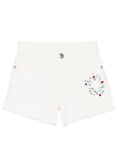 Shorts bambina bianco in cotone JOHN RICHMOND | RGP25181SH/ANBIANCO