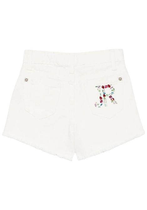 Shorts bambina bianco in cotone JOHN RICHMOND | RGP25181SH/ANBIANCO