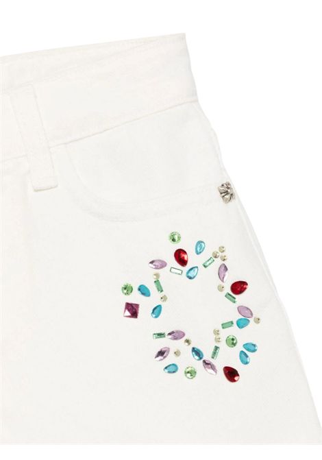 Shorts bambina bianco in cotone JOHN RICHMOND | RGP25181SH/ANBIANCO