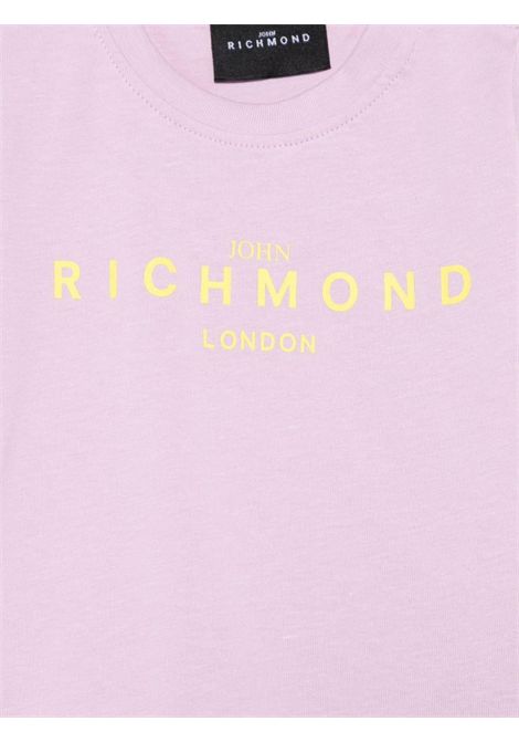 T-shirt neonata lilla in cotone JOHN RICHMOND | RIP25002TS/ANLILLA