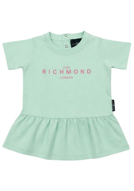 Abito neonata verde in cotone JOHN RICHMOND | RIP25005VE/ANVERDE