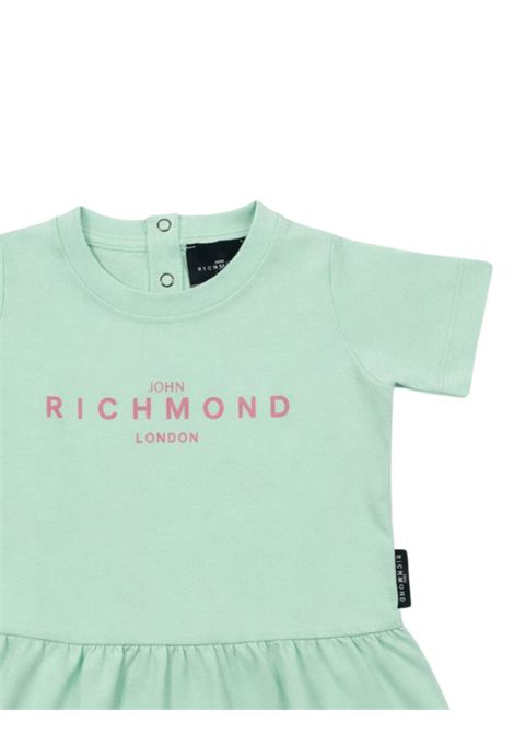 Abito neonata verde in cotone JOHN RICHMOND | RIP25005VE/ANVERDE