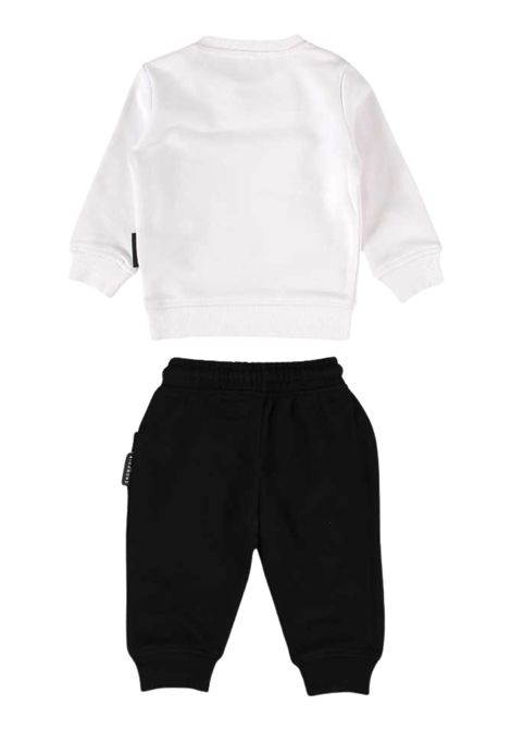 Completo neonato in cotone JOHN RICHMOND | RIP25013CF/MABIANCO/NERO