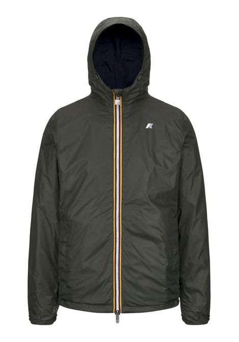 Reversible blue/green children's jacket K-way | K2124EW/DEBBLU